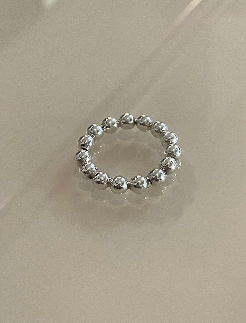 4 mm 실버 볼 반지 4 mm silver ball ring