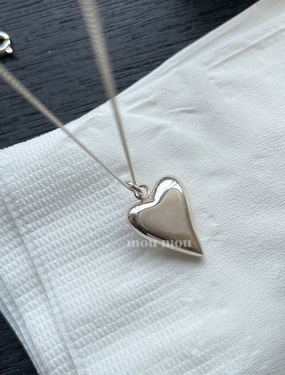 드로잉 하트 목걸이 drawing heart necklace