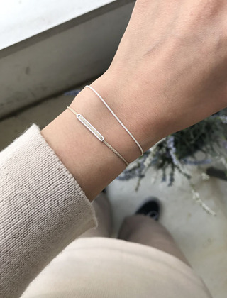 스퀘어 끈팔찌 square string bracelet