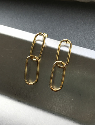 더블 클립 이어링 double clip earring - 2 colors 