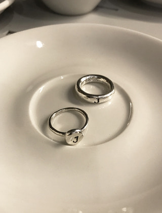 이니셜 각인 반지 2 initial engraving ring 2 - 2 types