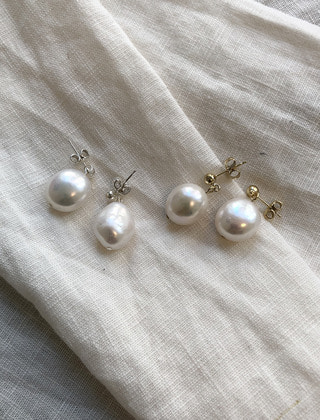 담수진주 드롭 이어링 fresh-water pearl drop earring