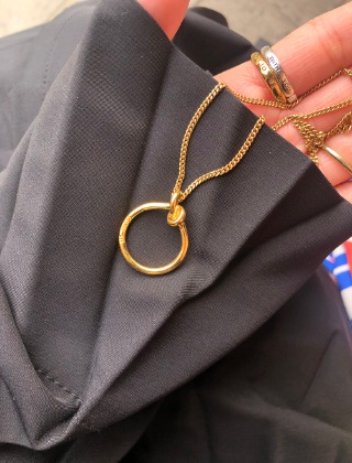 매듭 목걸이 knot necklace