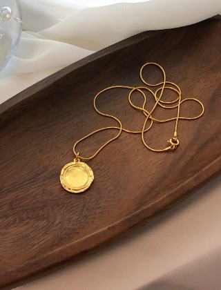 스탬핑 코인 목걸이 stamping coin necklace
