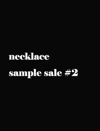 목걸이 sample sale #2