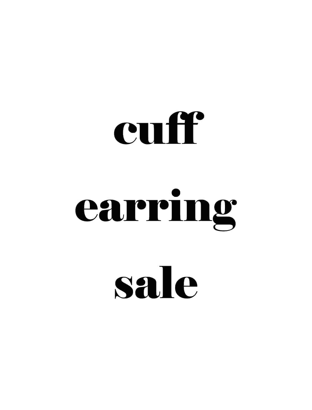 커프 귀걸이 샘플 세일 cuff earring sample sale