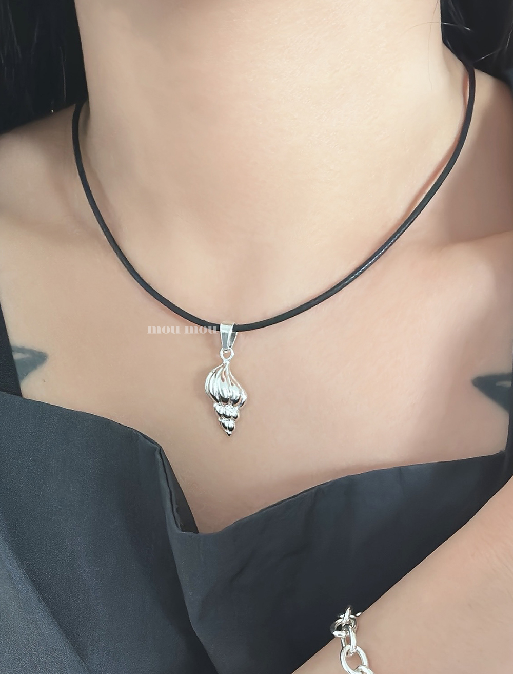 소라 목걸이 shell necklace