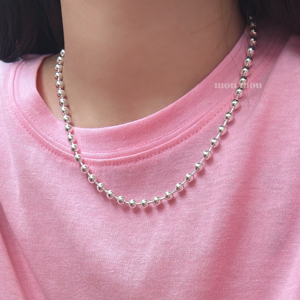 5 mm 볼 목걸이 5 mm ball necklace