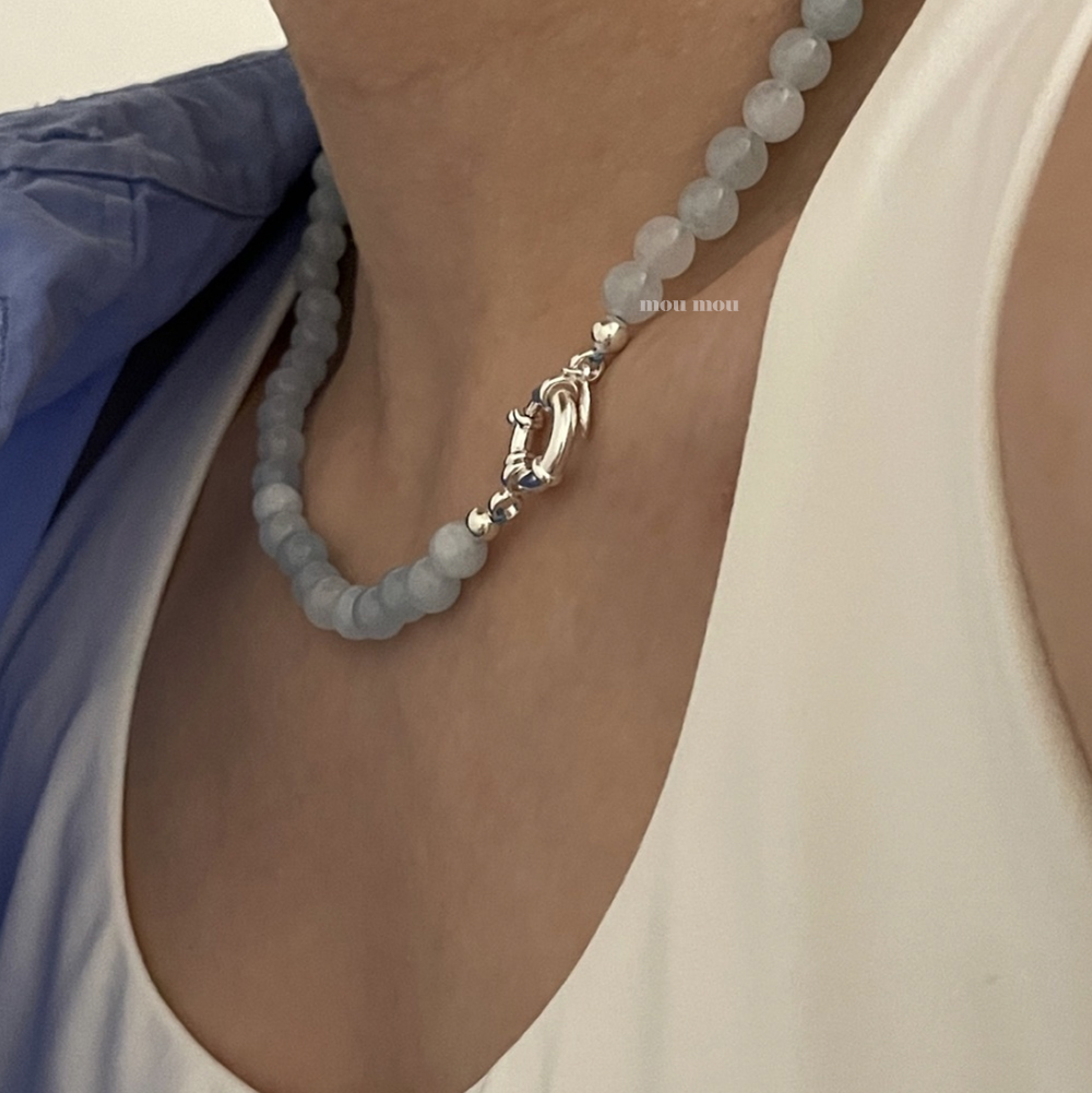 아쿠아마린 목걸이 aquamarine necklace