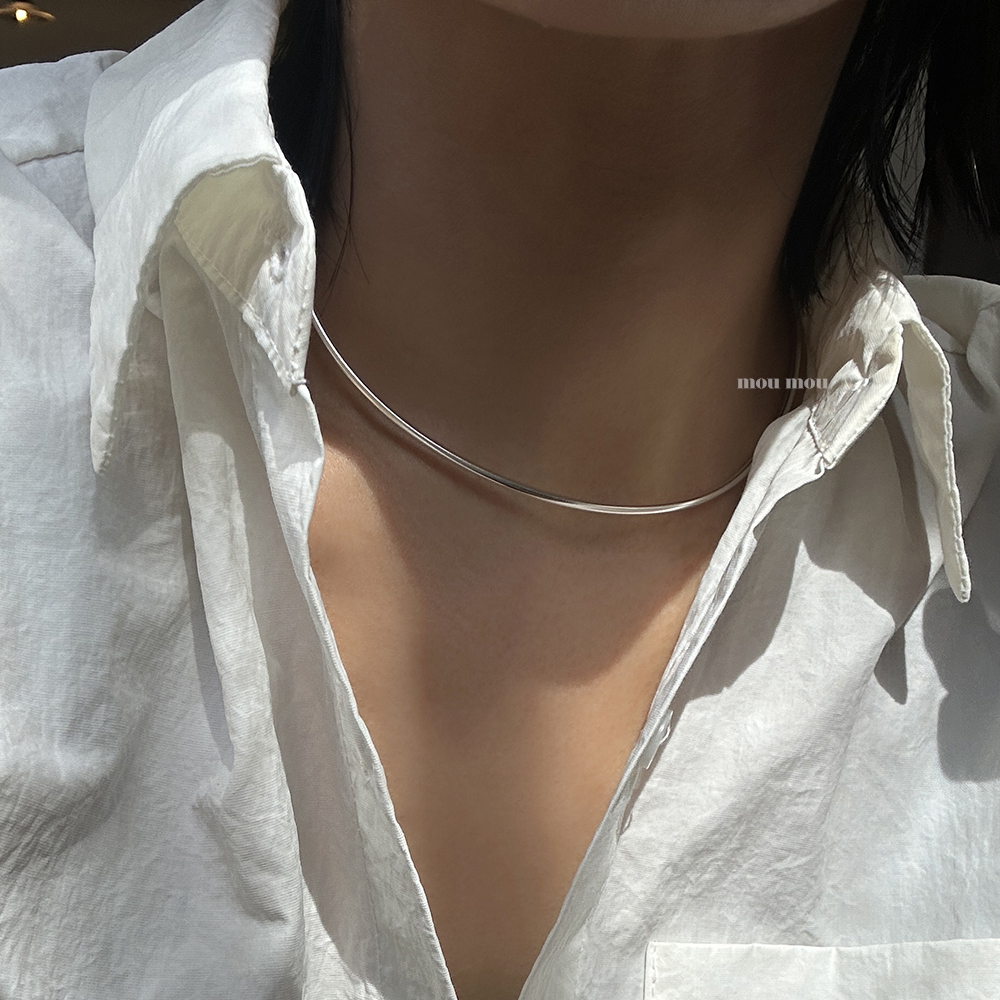 2 mm 와이어 목걸이 2 mm wire necklace